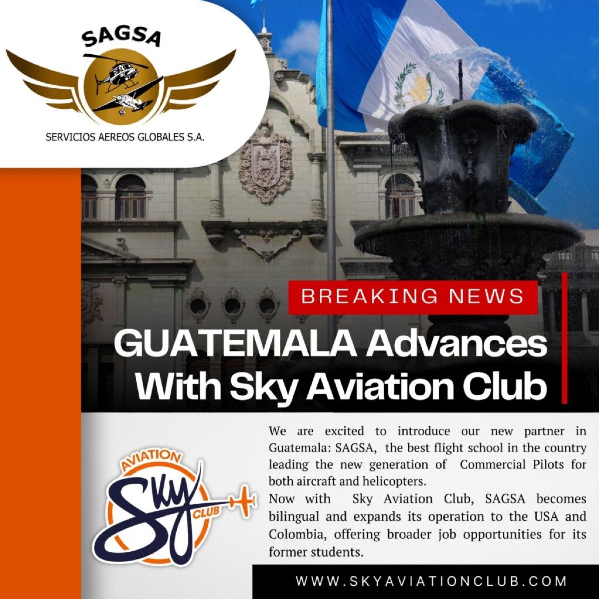 Guatemala Advances with Sky Aviation Club